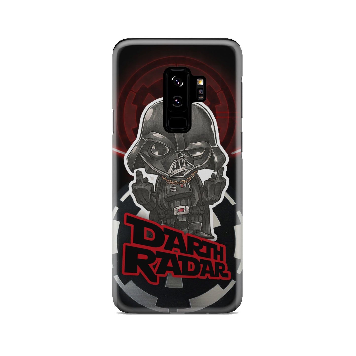 Star Wars Imperial Darth Vader Middle Finger's Up Phone Case Samsung Galaxy S9 Plus