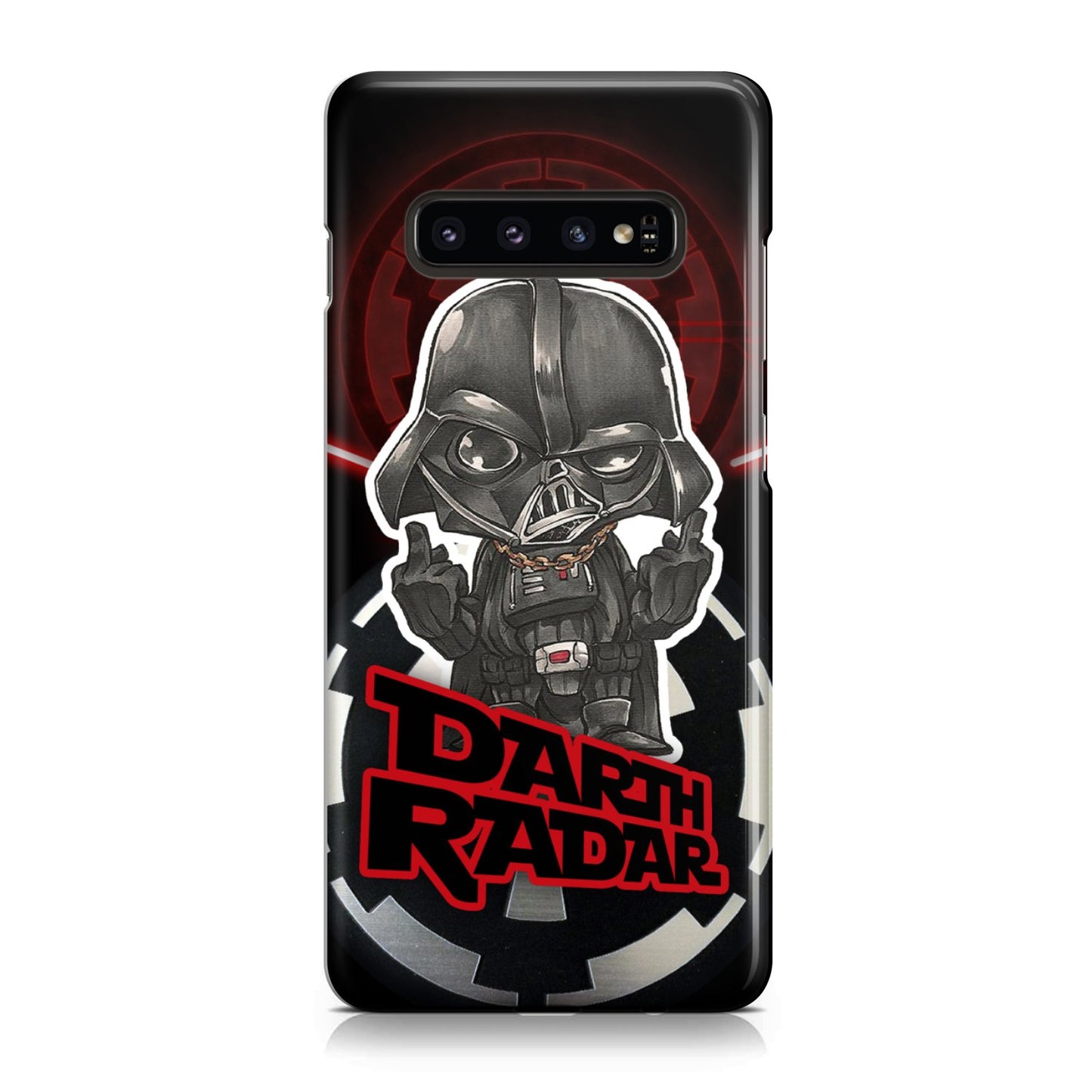 Star Wars Imperial Darth Vader Middle Finger's Up Phone Case Samsung Galaxy S10 Plus