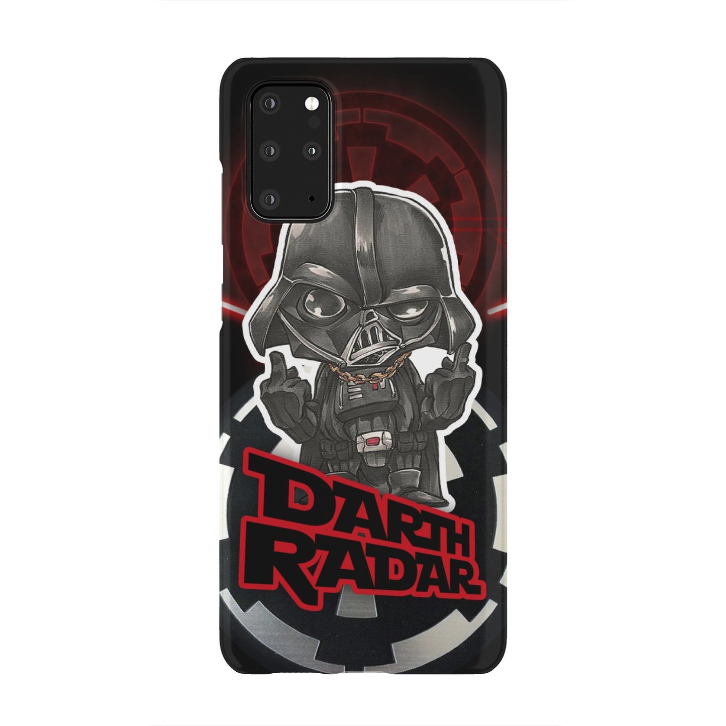 Star Wars Imperial Darth Vader Middle Finger's Up Phone Case Samsung Galaxy S20 Plus