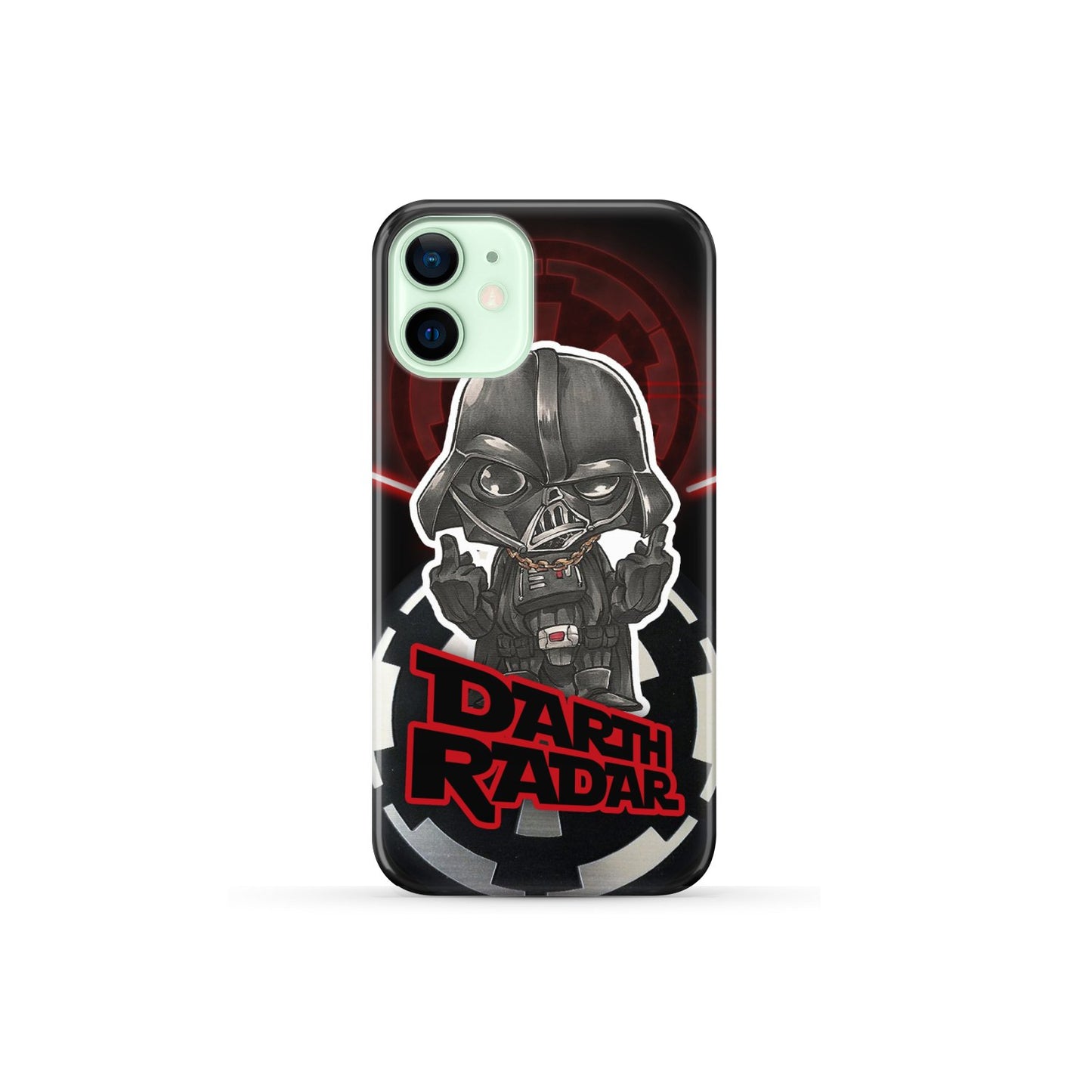 Star Wars Imperial Darth Vader Middle Finger's Up Phone Case iPhone 12 Mini