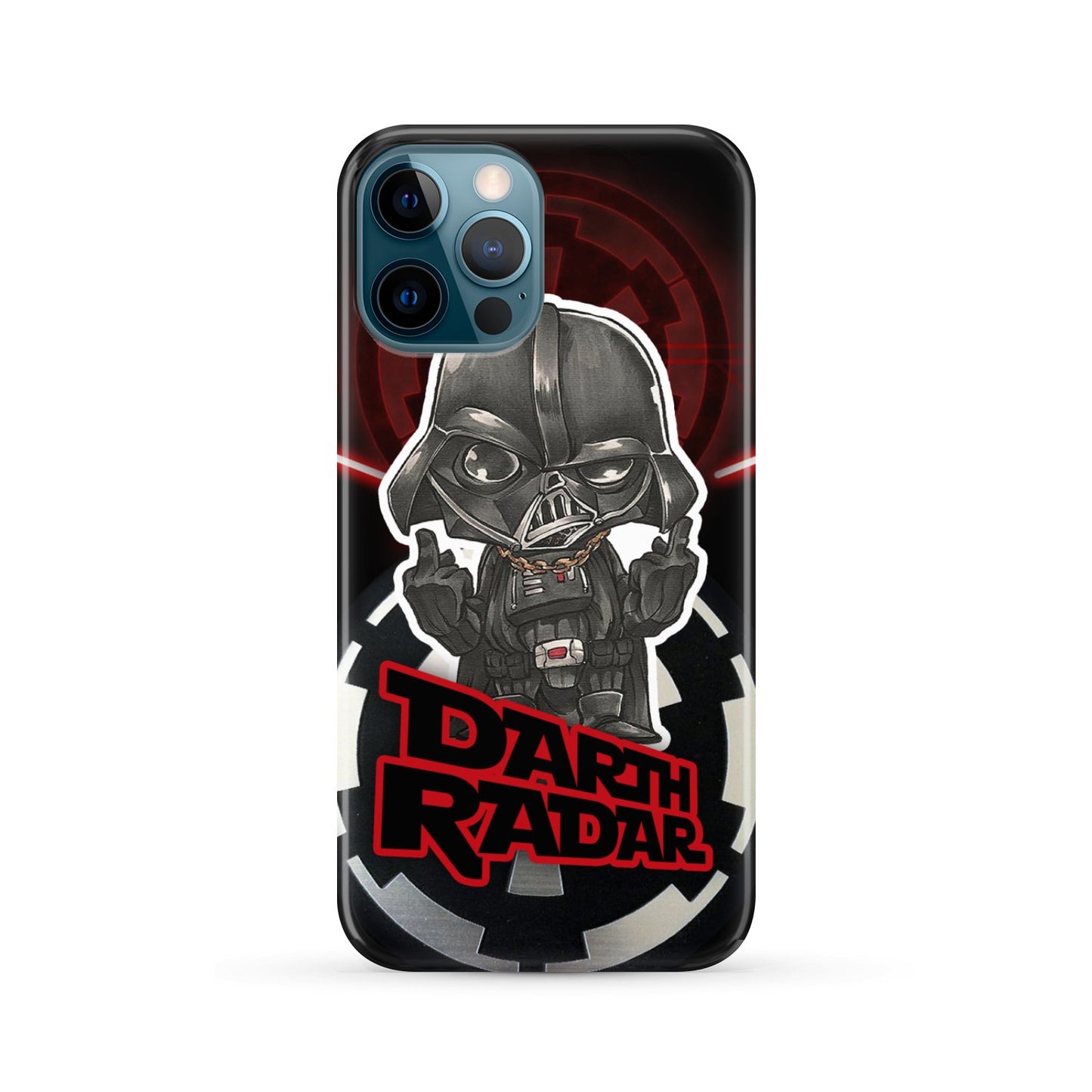 Star Wars Imperial Darth Vader Middle Finger's Up Phone Case iPhone 12 Pro Max