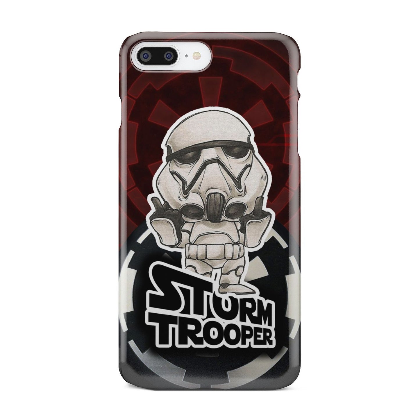 Star Wars Imperial Stormtrooper Middle Finger's Up Phone Case iPhone 8 Plus