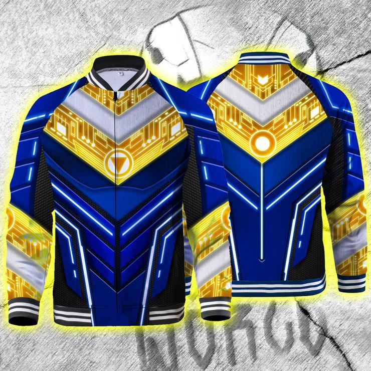 Power Ranger ZEO Cosplay Baseball Jacket S Blue Ranger