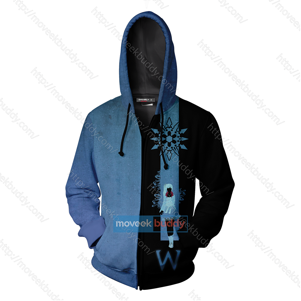 RWBY Weiss The Atlesian Knightmare Symbol Zip Up Hoodie