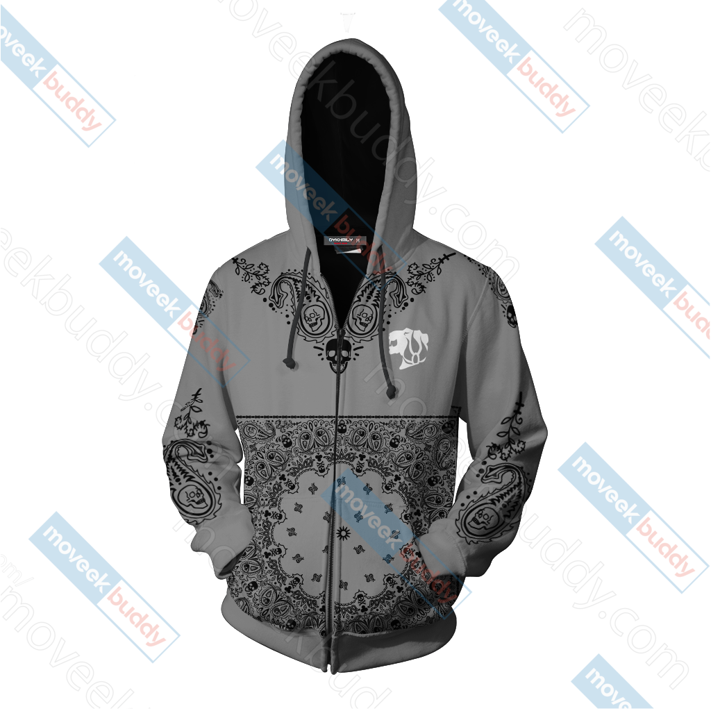 RWBY House Belladonna Live Free Of Die Zip Up Hoodie