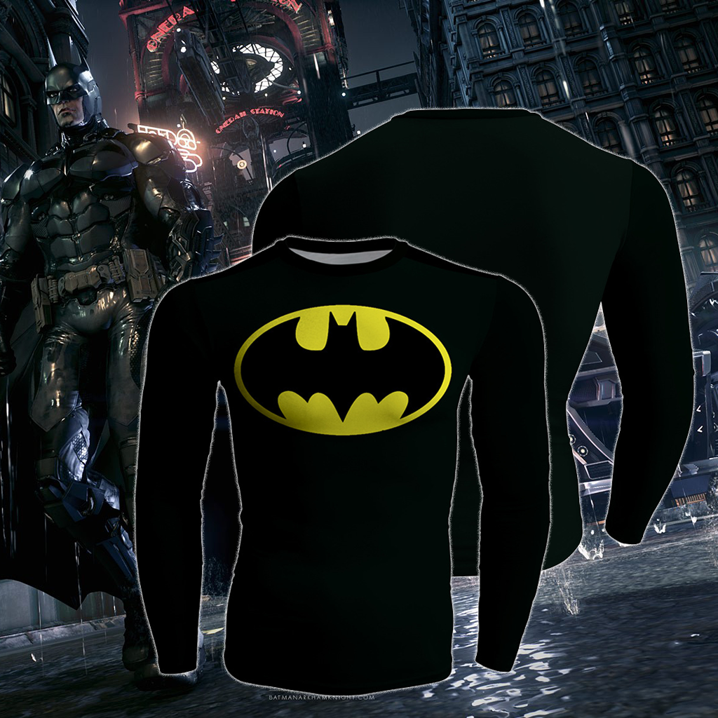 Batman Emblem Long Sleeve Compression T-shirt US/EU XXS A