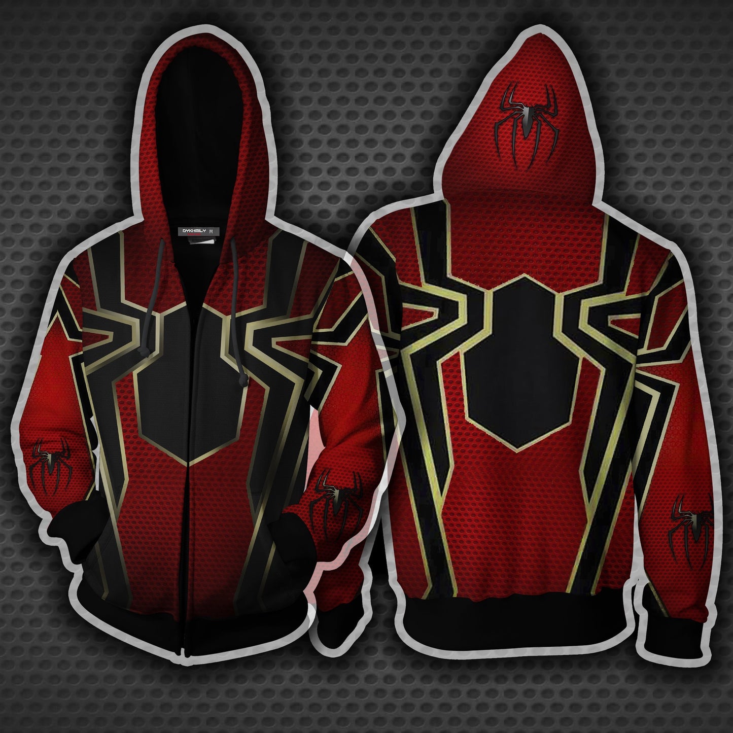 Spider-Man Cosplay Zip Up Hoodie Jacket XS