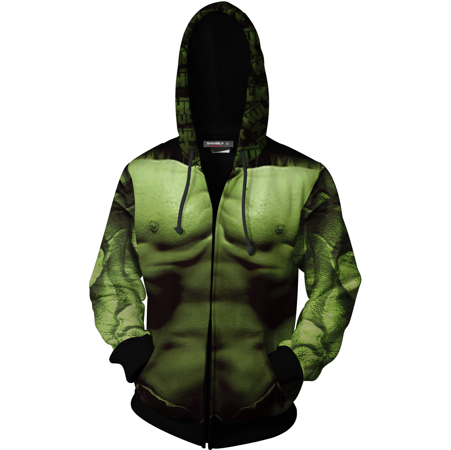 Hulk Cosplay Zip Up Hoodie Jacket