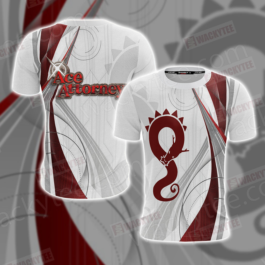 Ace Attorney - Defiant Dragon logo Unisex 3D T-shirt