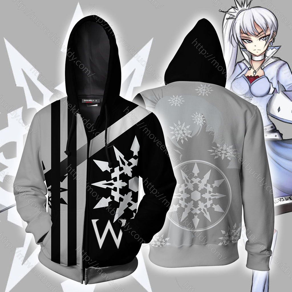 RWBY Weiss Schnee Zip Up Hoodie XS