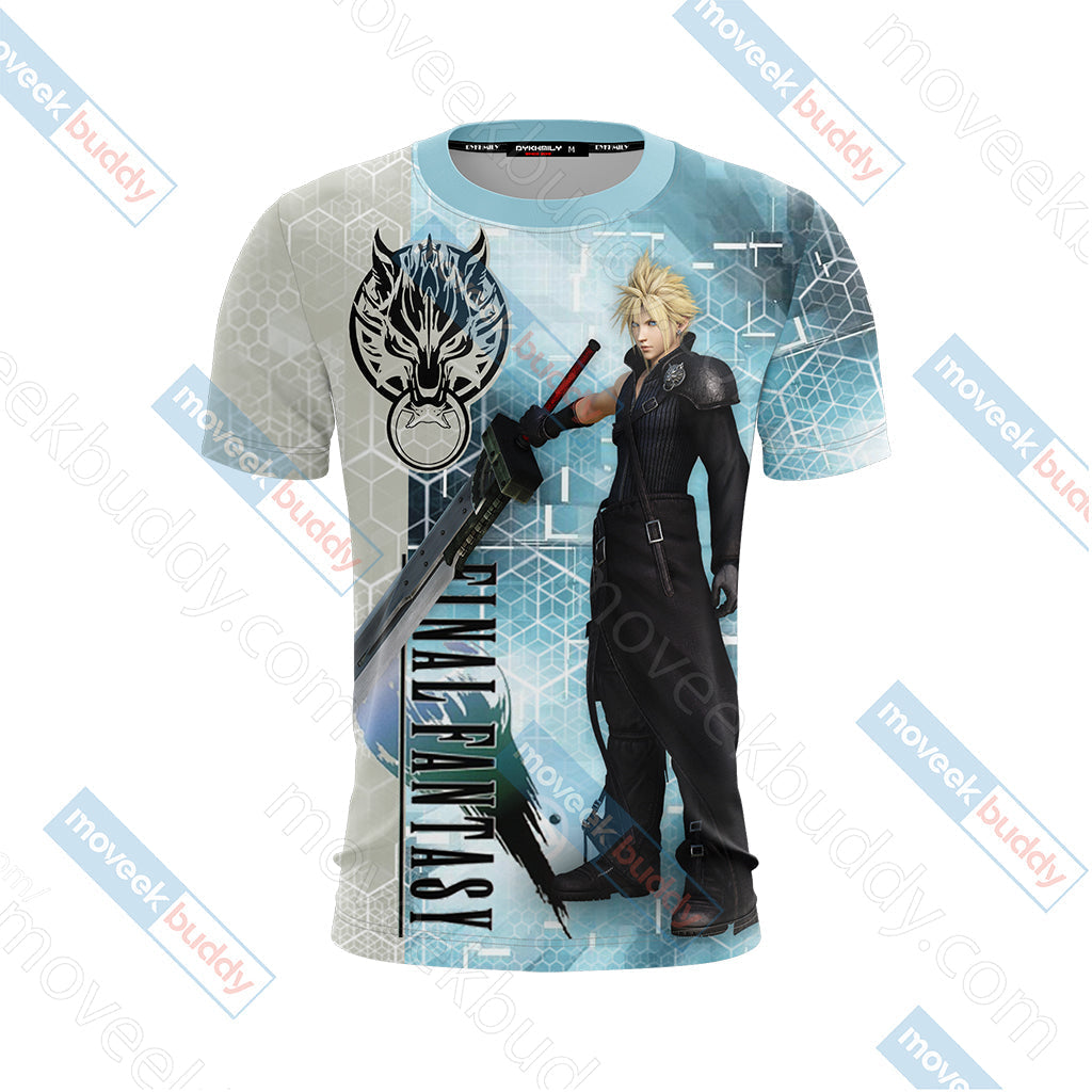 Final Fantasy - Cloud T-shirt Zip Hoodie Pullover Hoodie