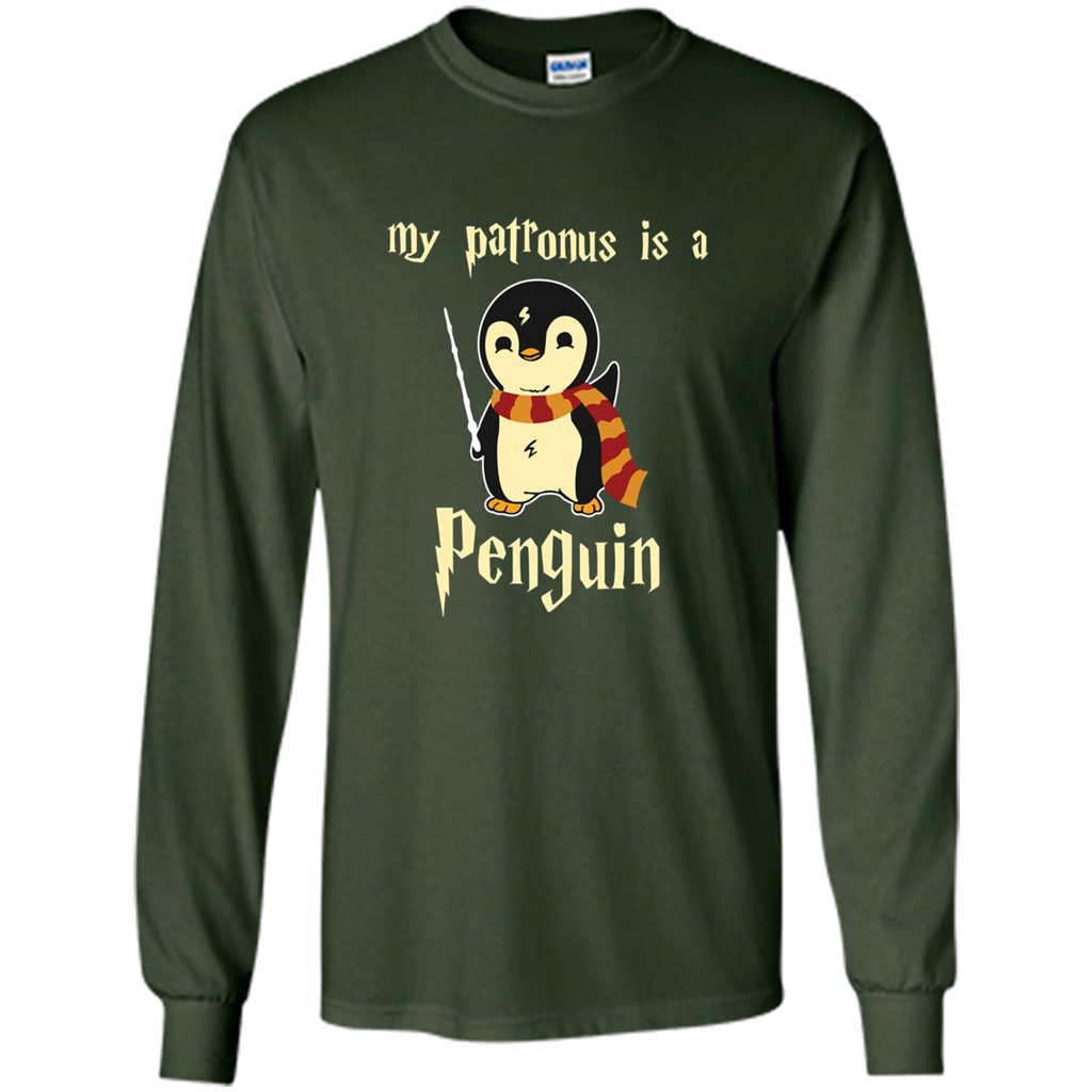Penguin T-Shirt My Patronus Is A Penguin Hot 2017 T-Shirt Forest Green S