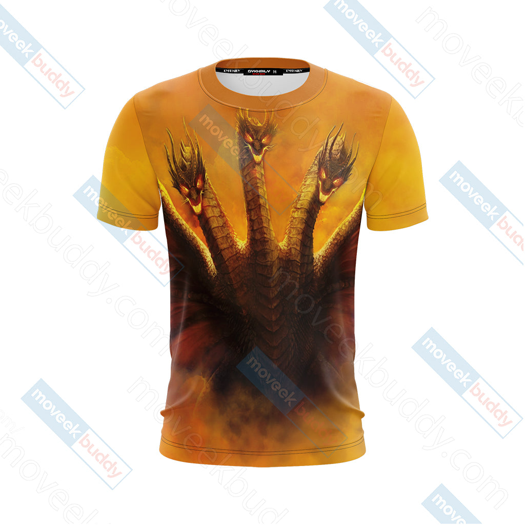 Godzilla King Of The Monsters - Ghidorah Unisex 3D T-shirt