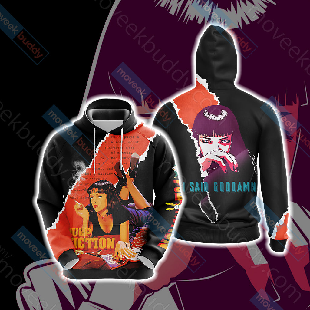 Pulp Fiction 3D T-shirt Hoodie S