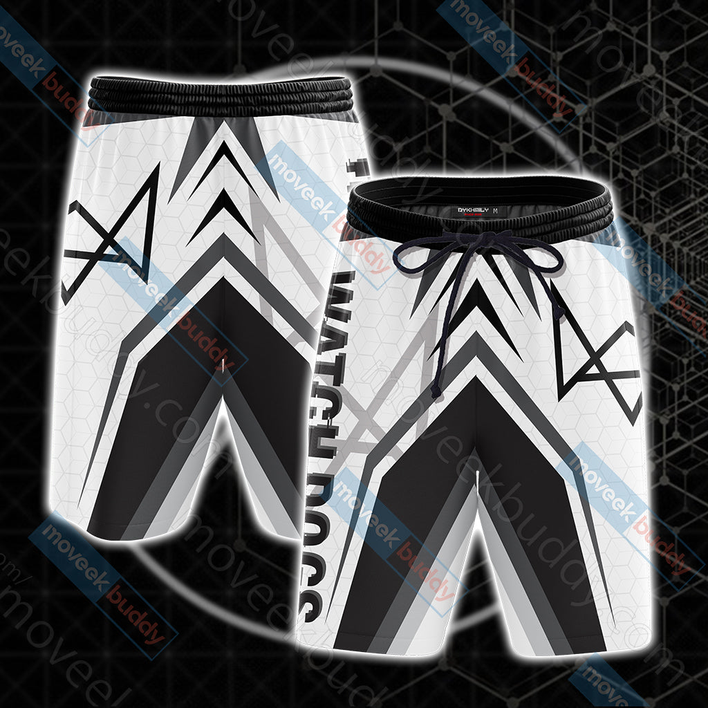 Watch Dogs Unisex 3D T-shirt Zip Hoodie Beach Shorts Beach Shorts S