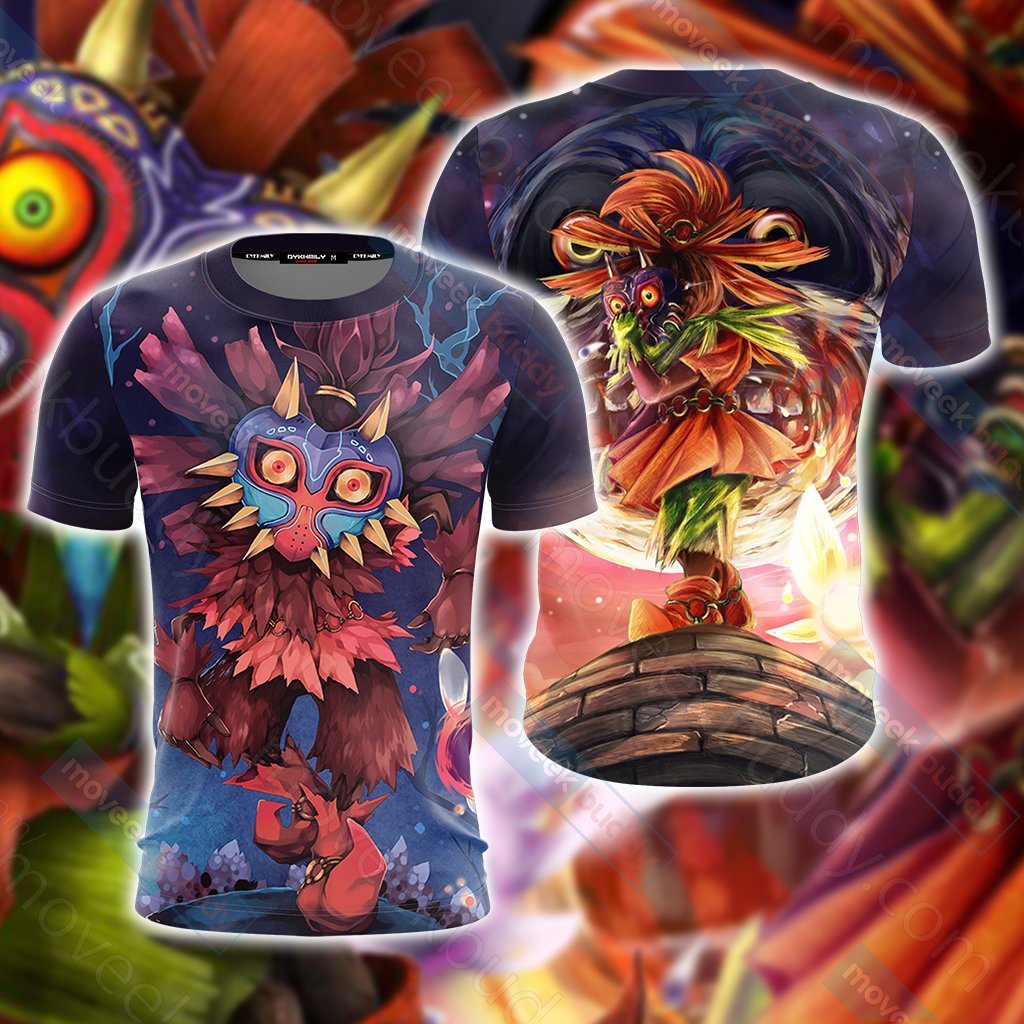 The Legend Of Zelda Skull Kid 3D Hoodie T-shirt S