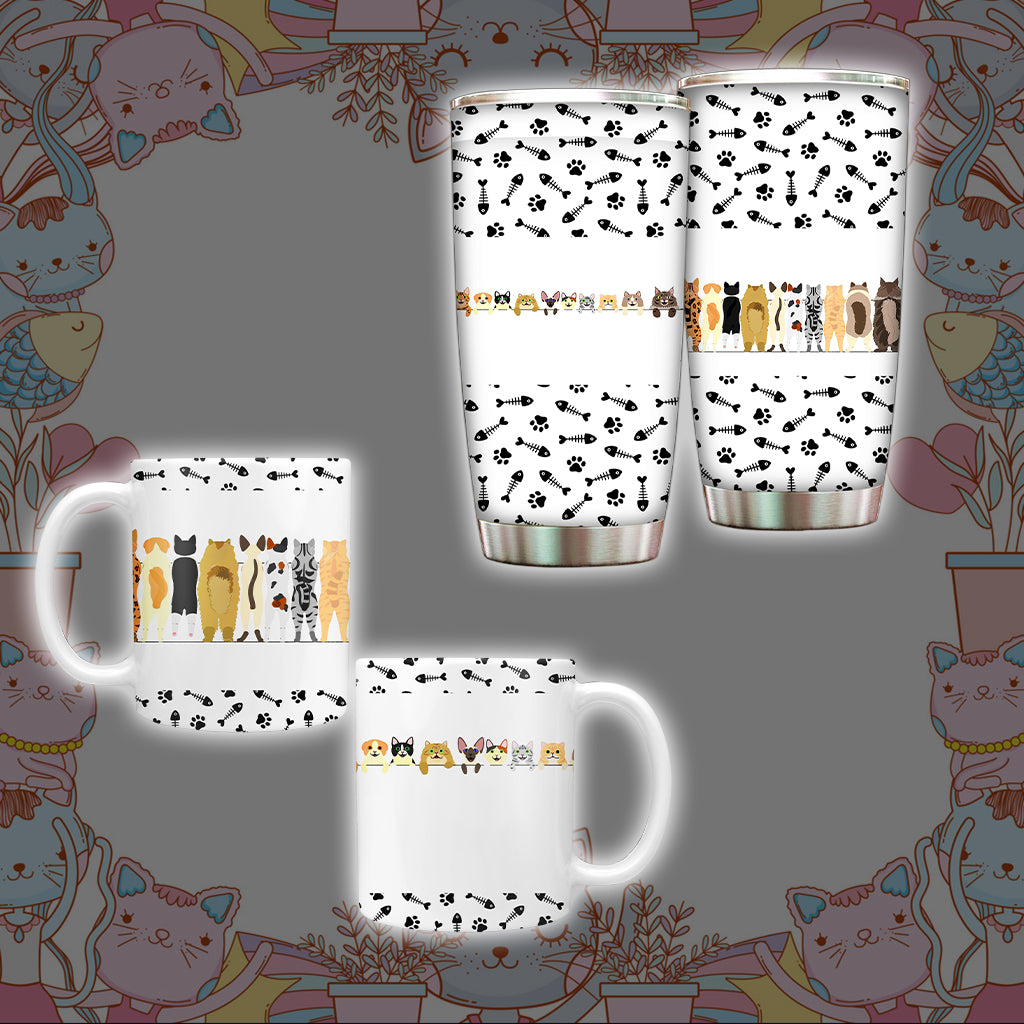 Cats And Their Backs Tumbler