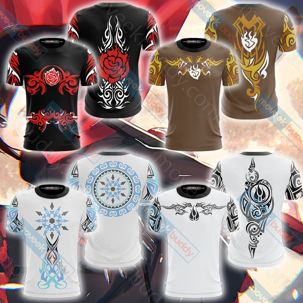 RWBY Blake Belladonna Symbol Unisex 3D T-shirt