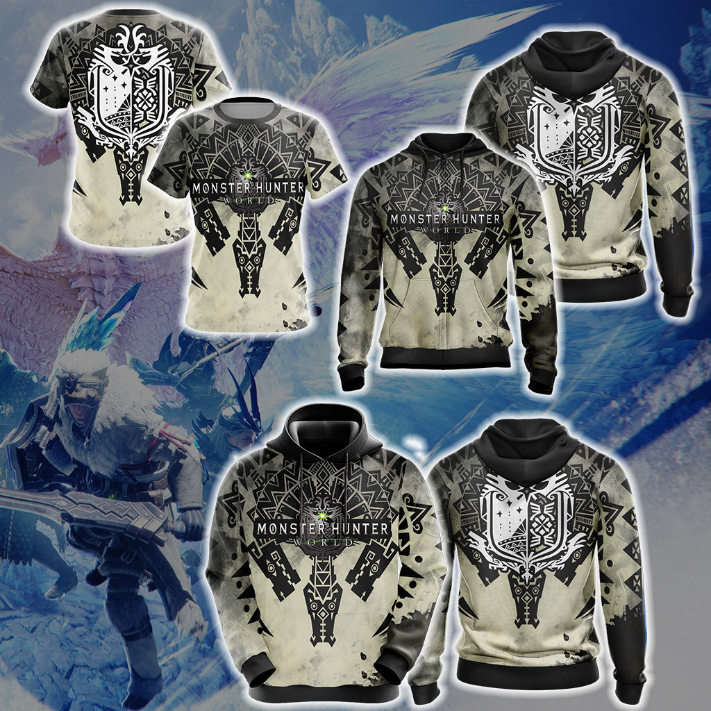 Monster Hunter World Logo Unisex 3D T-shirt