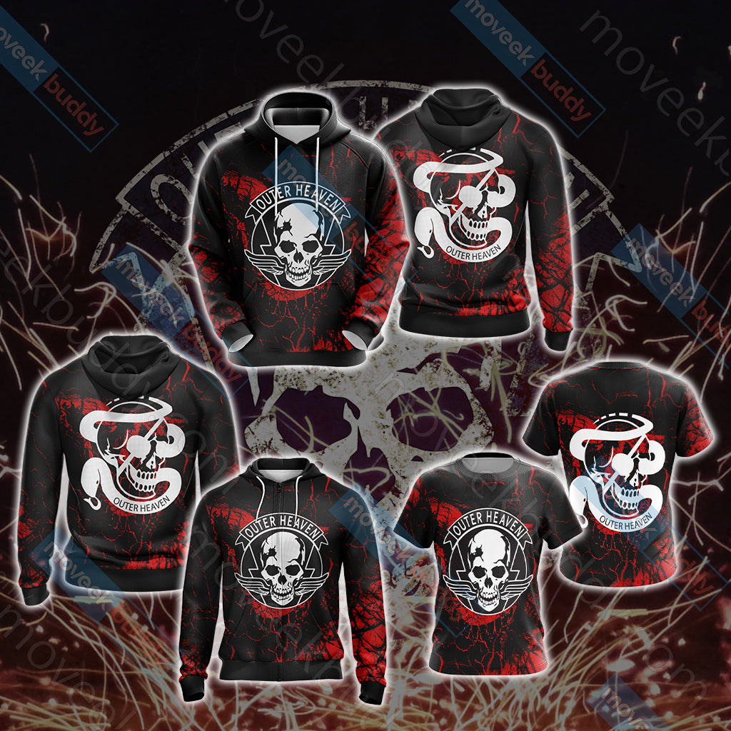 Metal Gear Solid - Outer Heaven Unisex 3D T-shirt