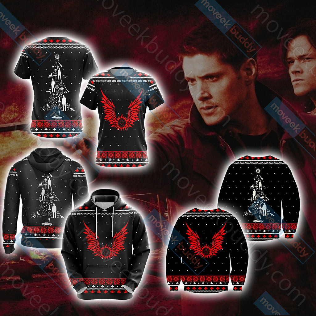 Supernatural Christmas Style Unisex 3D Sweater