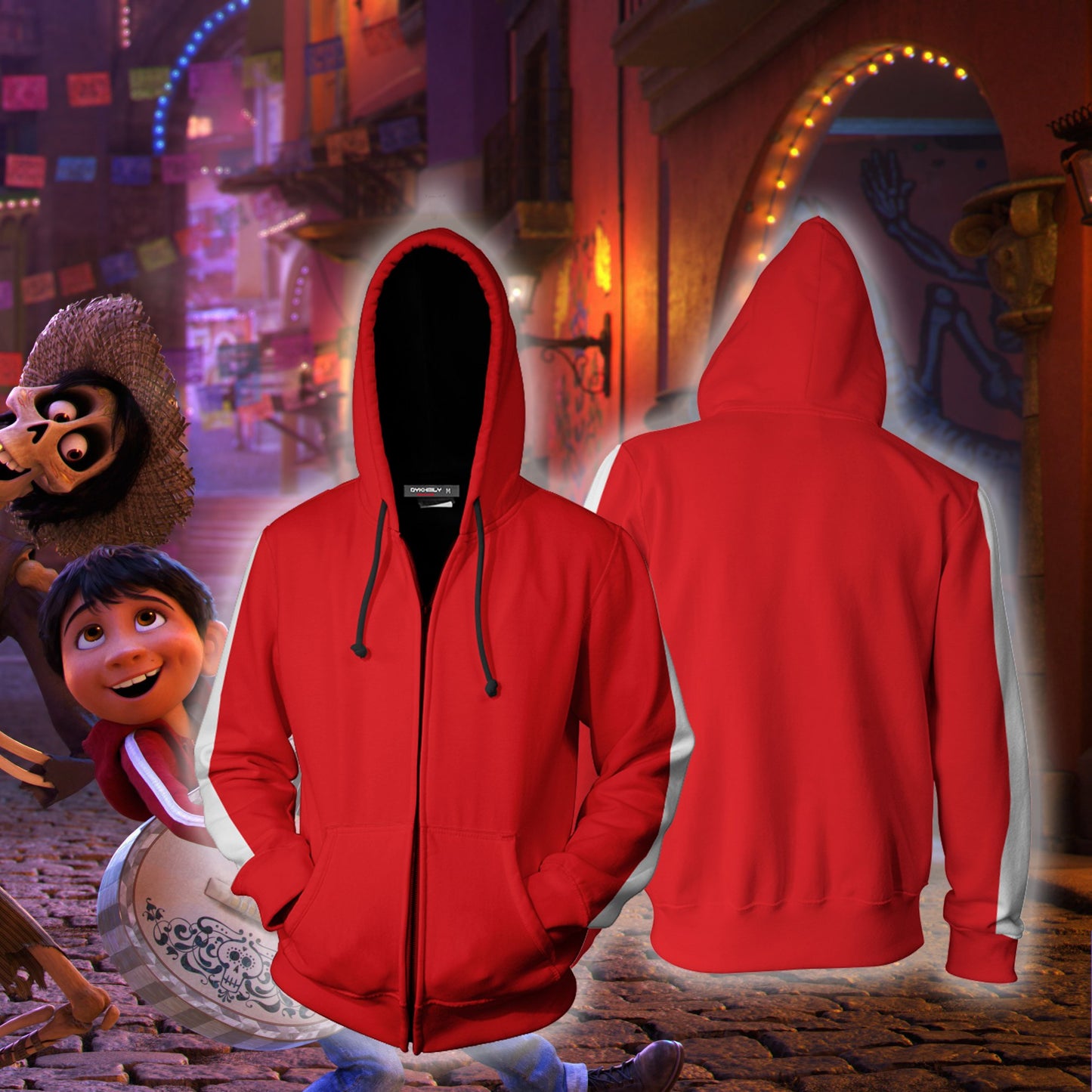 Coco Miguel Rivera Cosplay Zip Up Hoodie Jacket XS