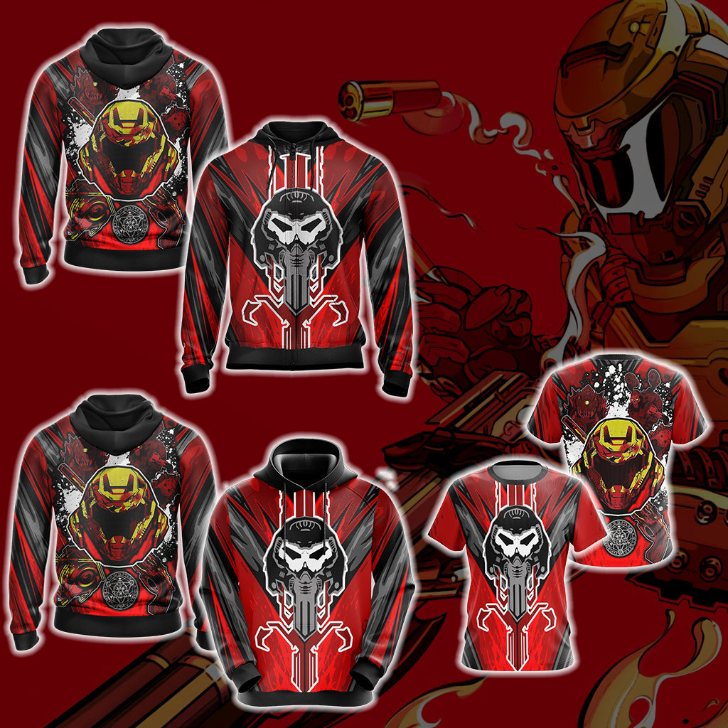 Doom - Slayers New Look Unisex 3D T-shirt