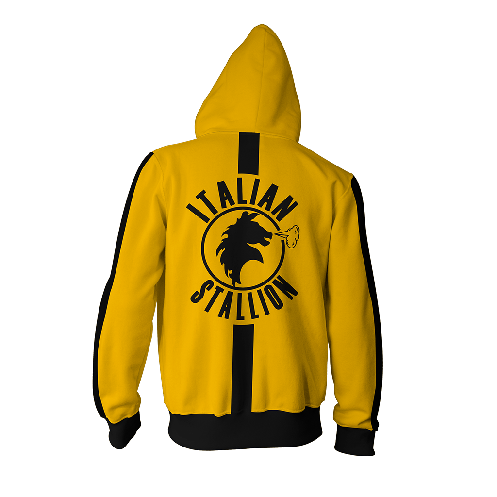 Rocky Balboa Italian Stallion Logo Zip Up Hoodie