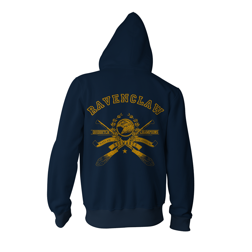 Quidditch Champion Ravenclaw Team Harry Potter Zip Up Hoodie