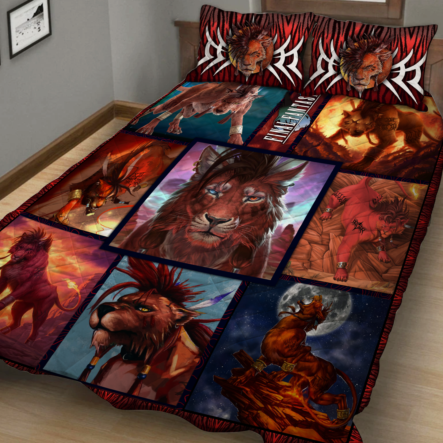 Final Fantasy VII Red XIII/Nanaki 3D Quilt Set Quilt Set Twin (150x180CM)