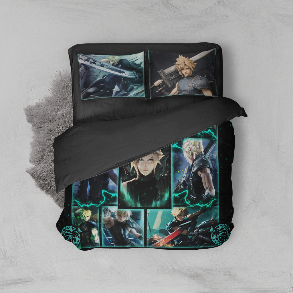 Final Fantasy VII Cloud Strike Bed Set Twin (3PCS)