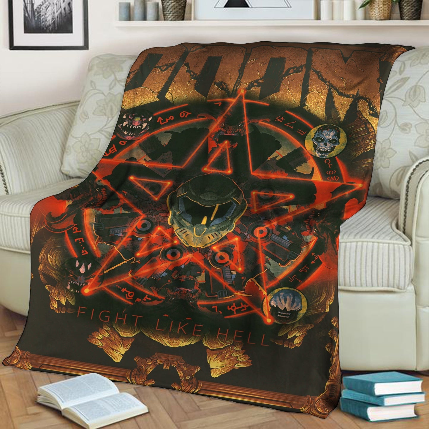 Doom 3D Throw Blanket 130cm x 150cm