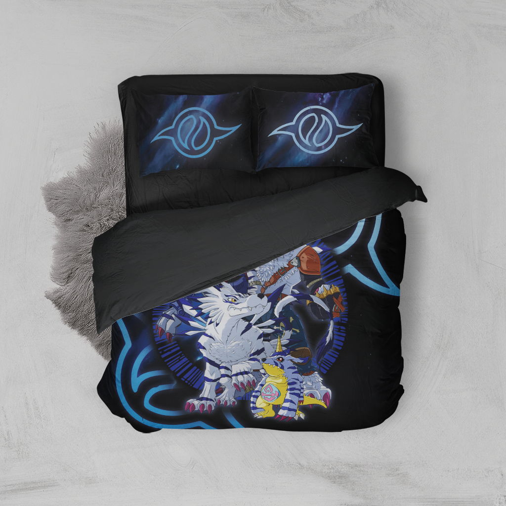 Gabumon Gabumon Family 3D Bed Set Twin (3PCS)