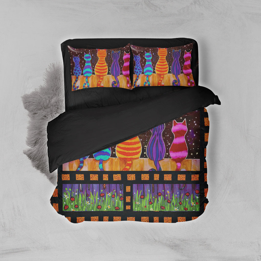 Cats In The Galaxy Bed Set Twin (3PCS)