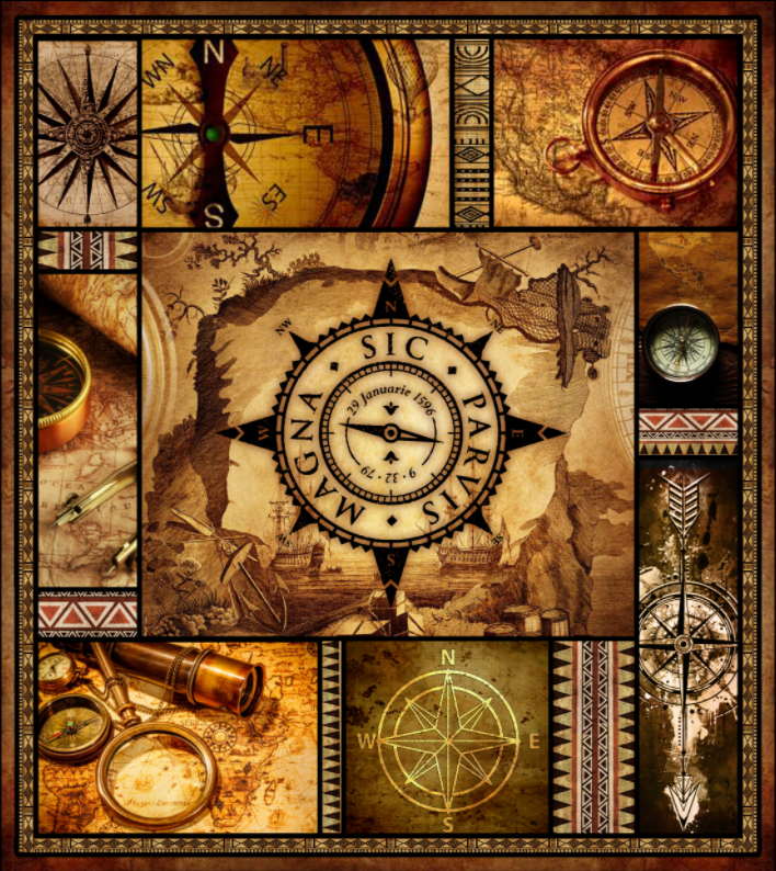 Uncharted Compass 3D Bed Set