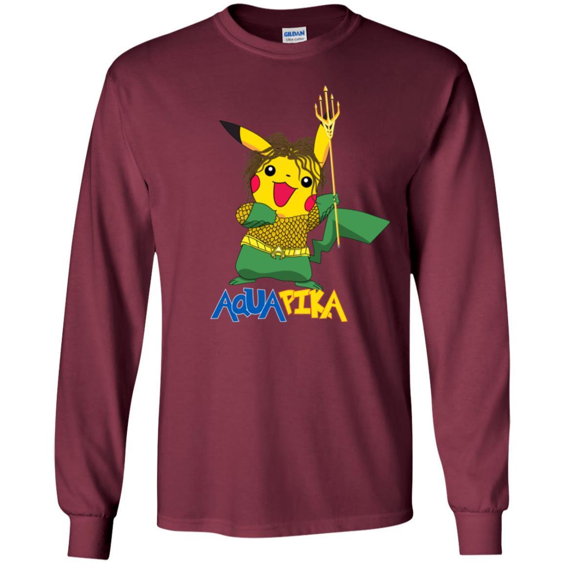 Aquapika Aquaman Piakachu Fan Shirt Maroon S