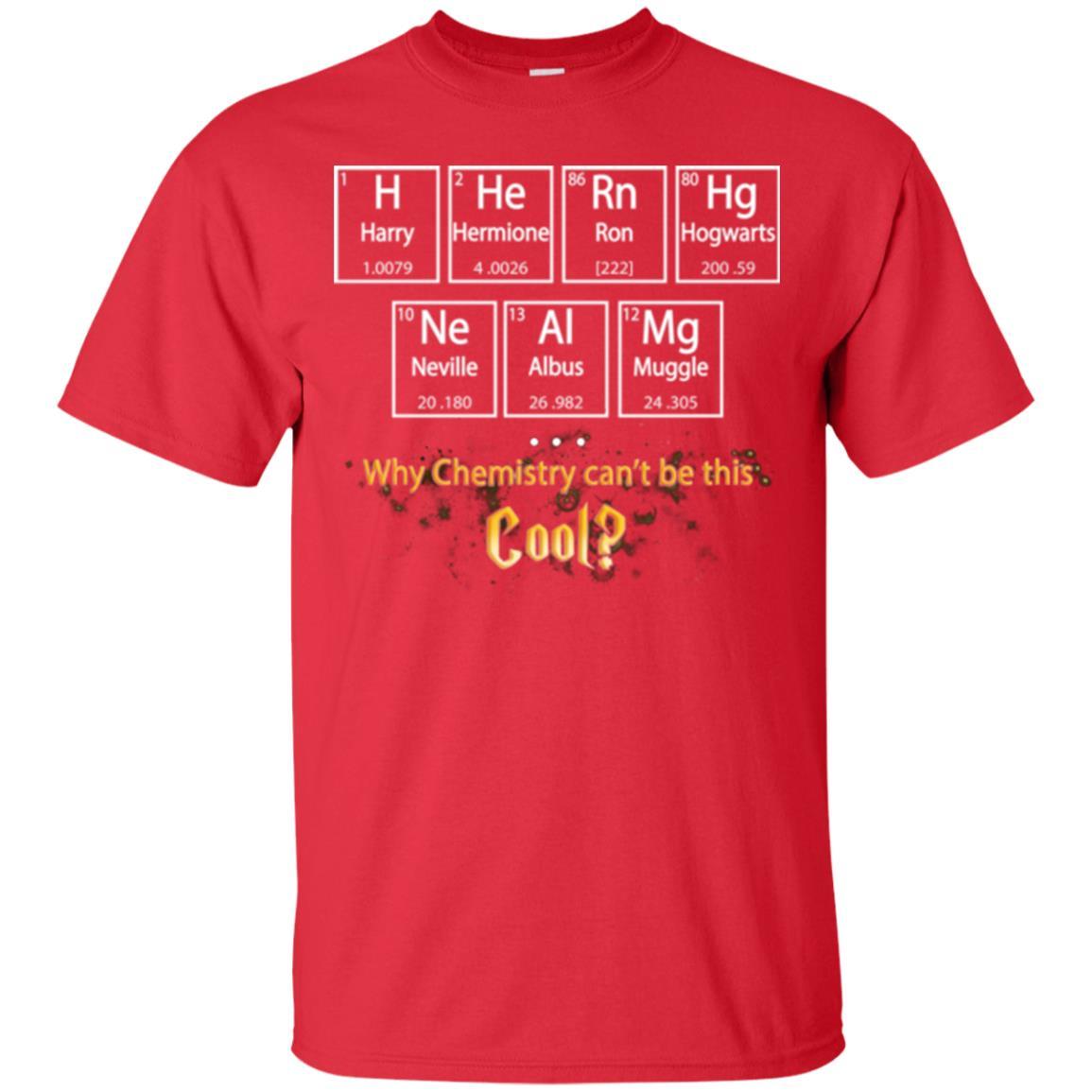 Why Chemistry Can_t Be This Cool Harry Potter Element Movie T-shirt Red S