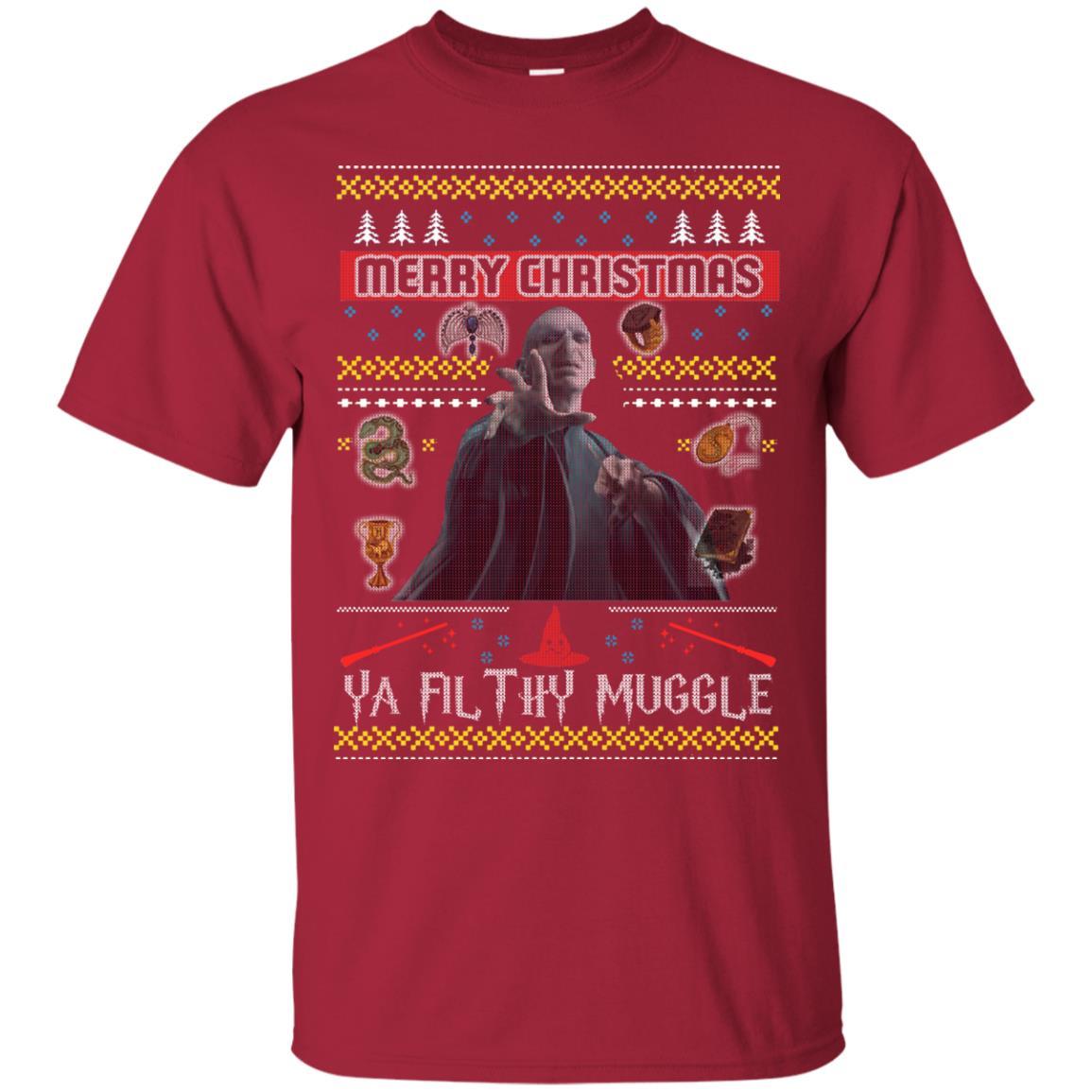 Merry Christmas Ya Filthy Muggle Harry Potter Fan T-shirt