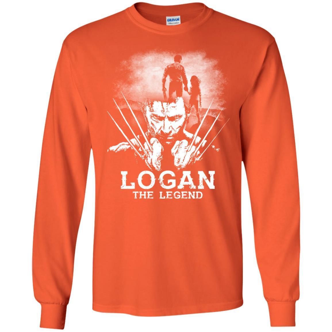 Logan The Legend Wolverine Fan T-shirt Orange S