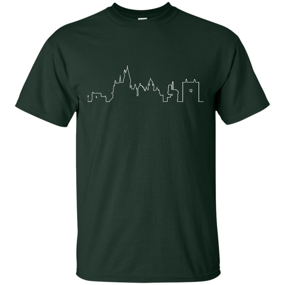 Hogwarts School Harry Potter Fan T-shirt Forest S