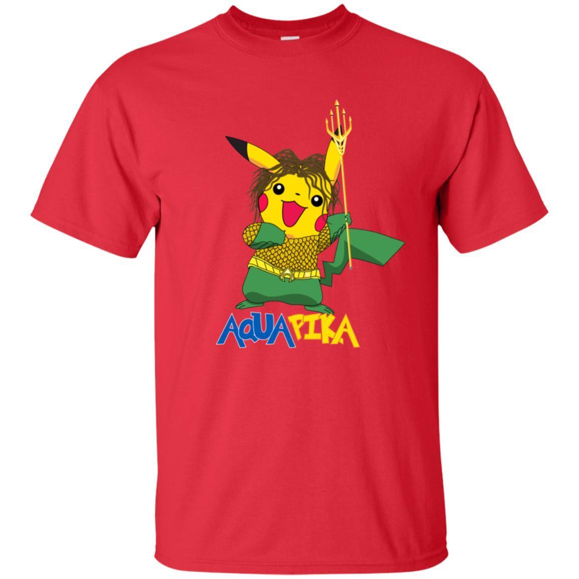 Aquapika Aquaman Piakachu Fan Shirt Red S