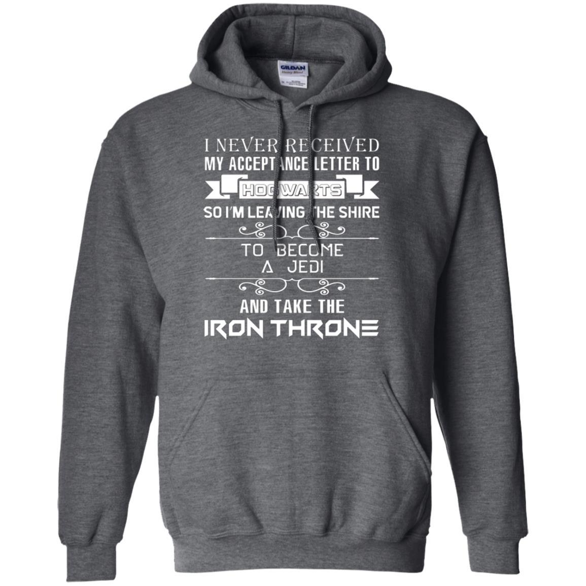 I Never Received My Acceptance Letter To Hogwarts Harry Potter Fan T-shirt Dark Heather S