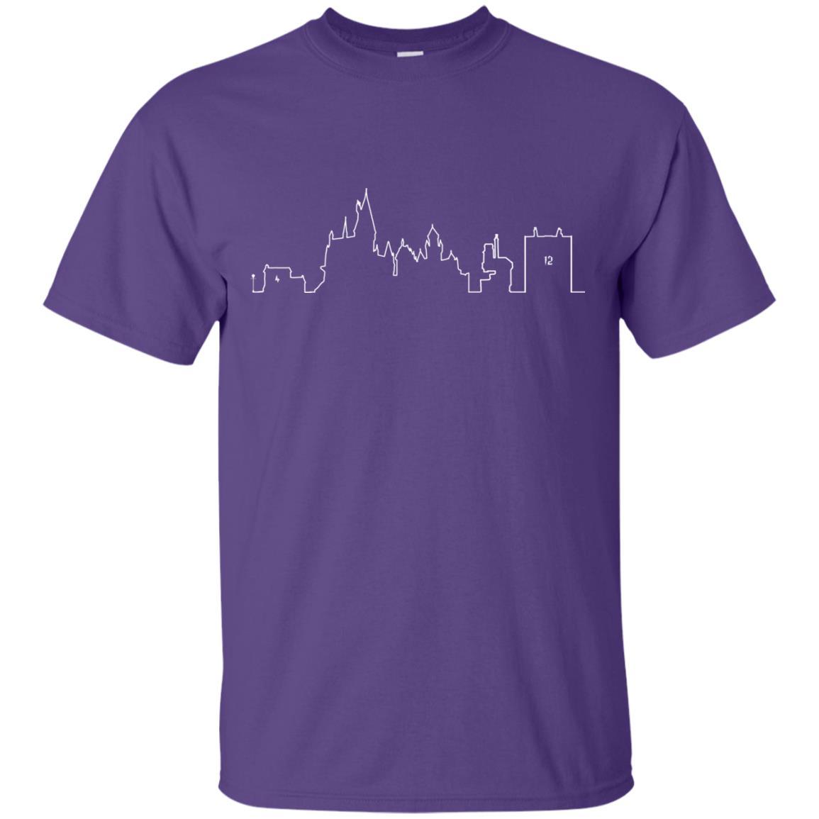 Hogwarts School Harry Potter Fan T-shirt Purple S