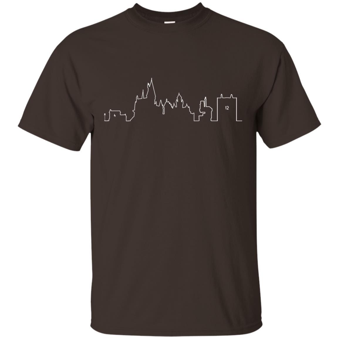 Hogwarts School Harry Potter Fan T-shirt Dark Chocolate S