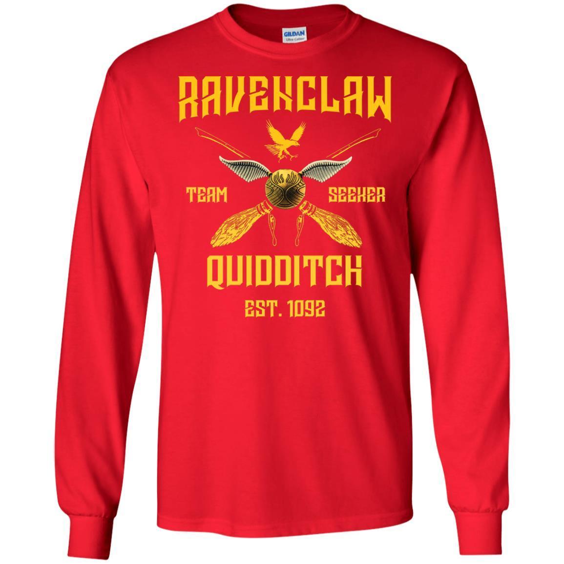 Ravenclaw Quiddith Team Seeker Est 1092 Harry Potter Shirt Red S