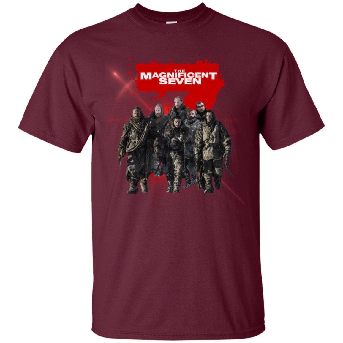 The Magnificent Seven Game Of Thrones Version T-shirt Maroon S