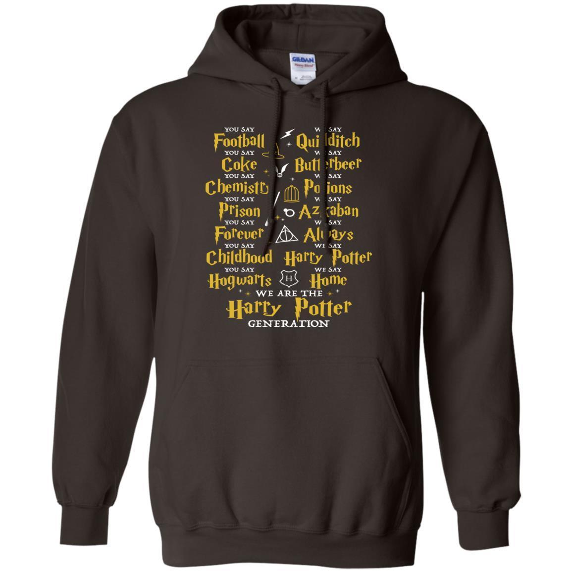 We Are The Harry Potter Generation Movie Fan T-shirt Dark Chocolate S