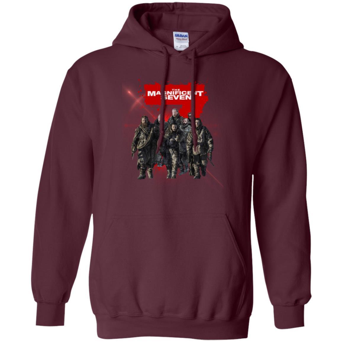 The Magnificent Seven Game Of Thrones Version T-shirt Maroon S