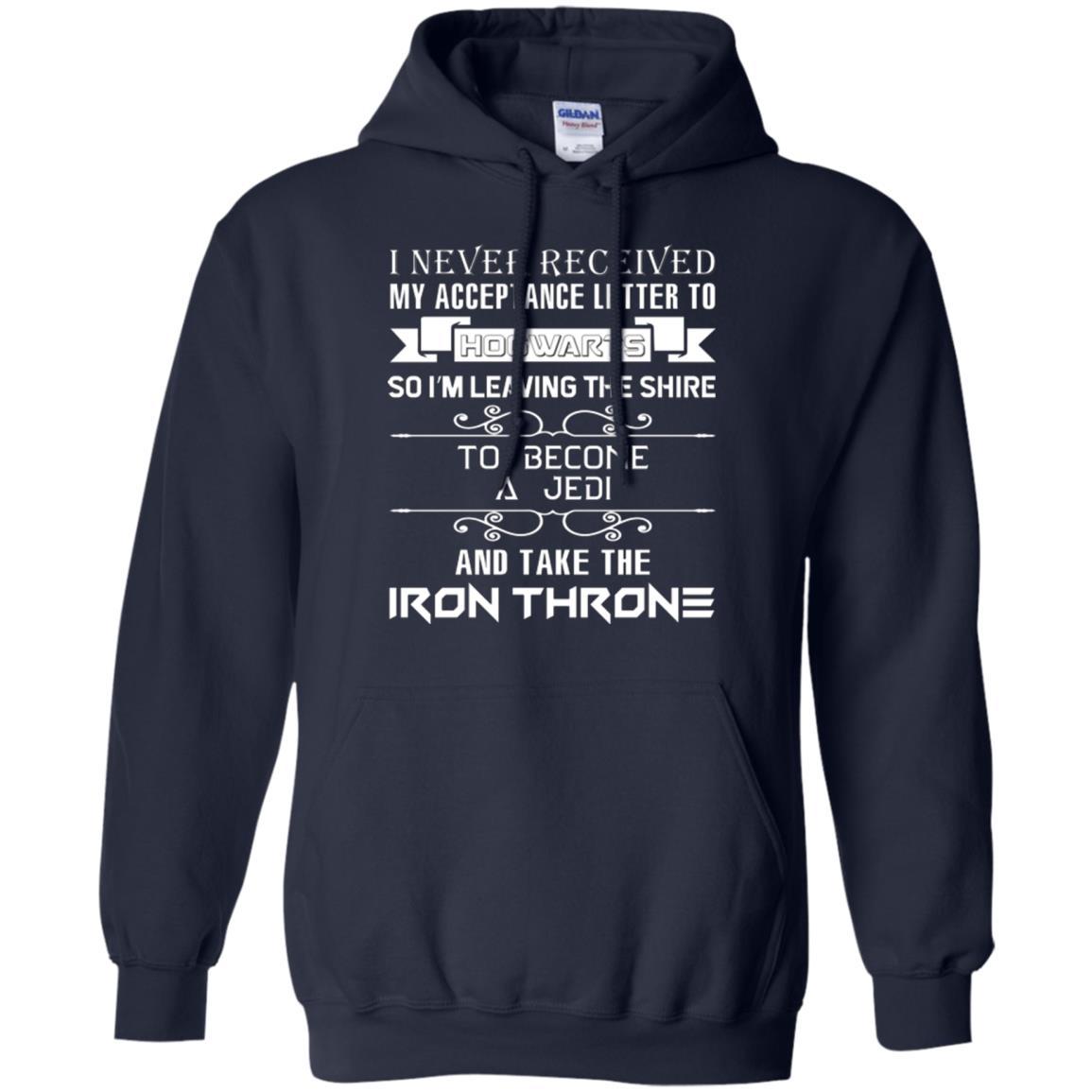 I Never Received My Acceptance Letter To Hogwarts Harry Potter Fan T-shirt Navy S