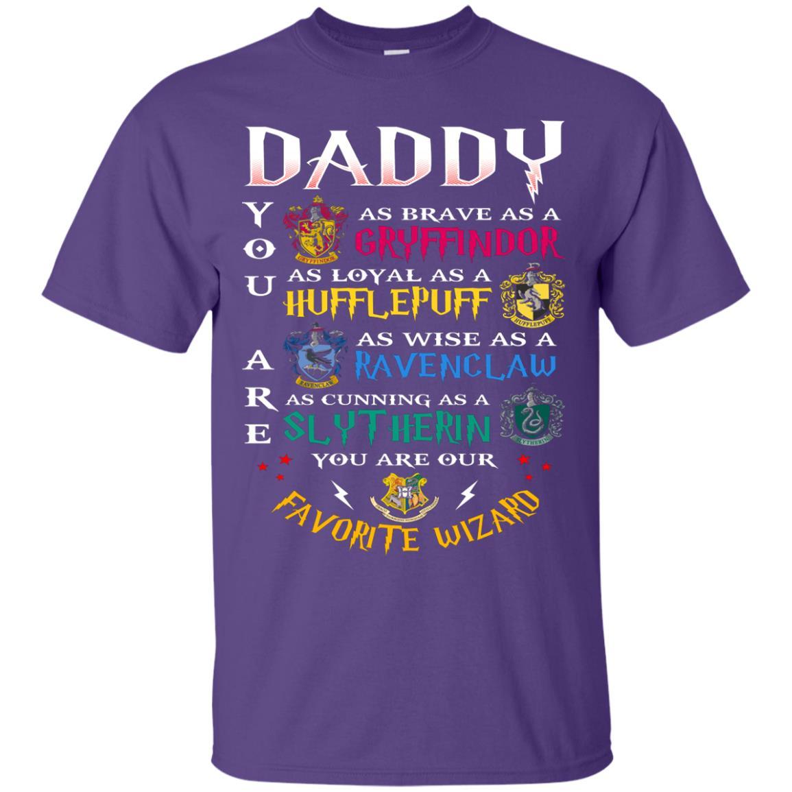 Daddy Our Favorite Wizard Harry Potter Fan T-shirt Purple S